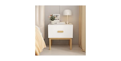 Lucky One 1-Drawer Nightstand with Solid Pine Legs