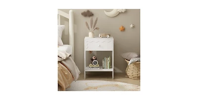 Lucky One Nightstand with Drawer and Shelf