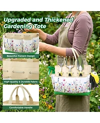 Xdovet Gardening Tools Set Heavy Duty Organizer Handbag Rust-proof Weeding Kit Gifts Women