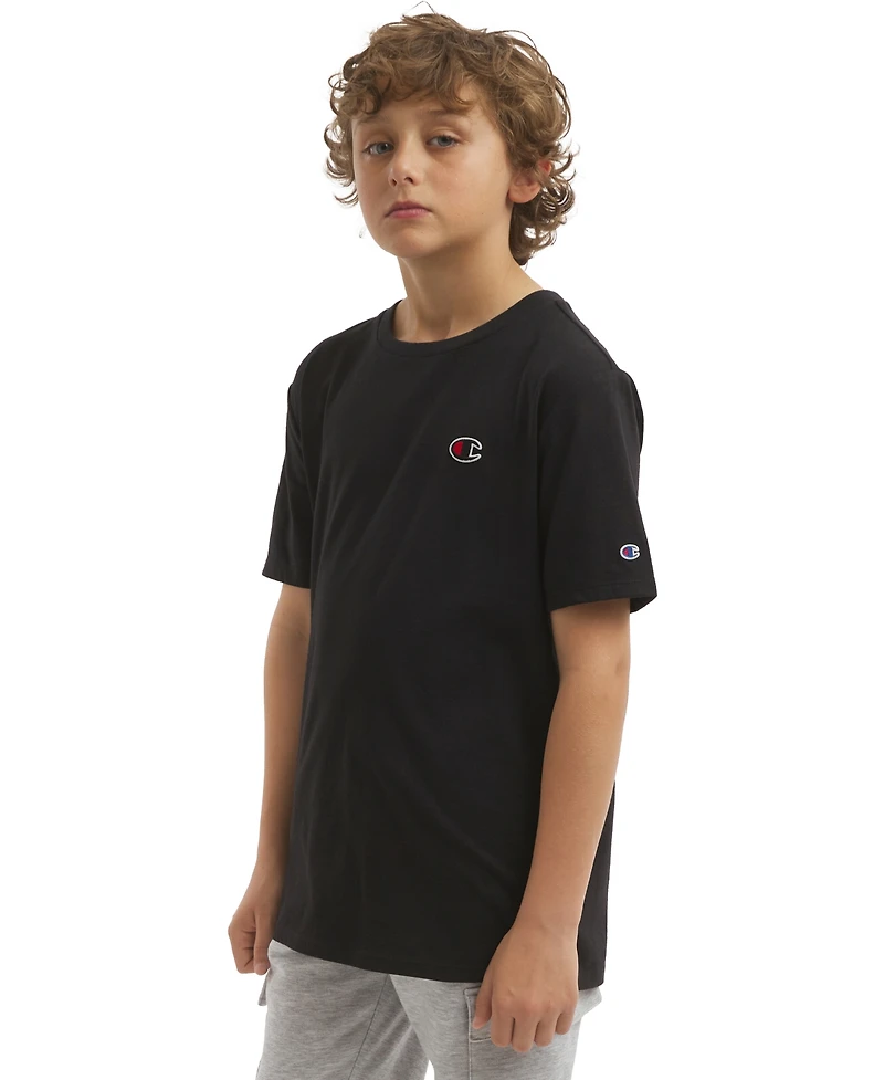 Champion Boys' 8-20 C-Patch Logo Short-Sleeve T-Shirt