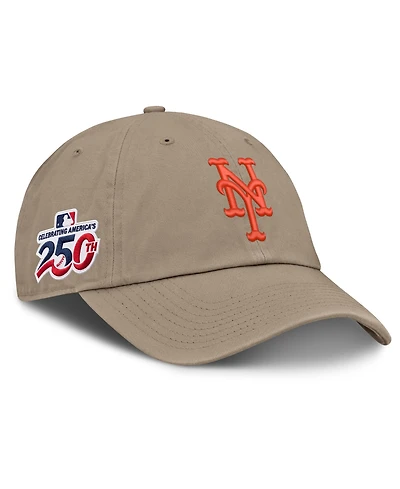 Nike Men's Khaki New York Mets Celebrating America's 250th Club Adjustable Hat
