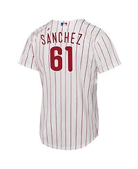 Nike Men's Cristopher Sanchez White Philadelphia Phillies Home Replica Jersey