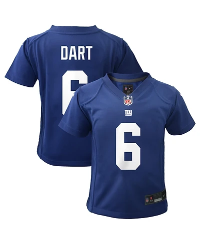 Nike Toddler Jaxson Dart Royal New York Giants Team Game Jersey