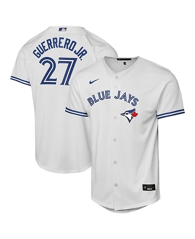 Nike Big Boys and Girls Vladimir Guerrero Jr. White Toronto Blue Jays Home Baseline Jersey