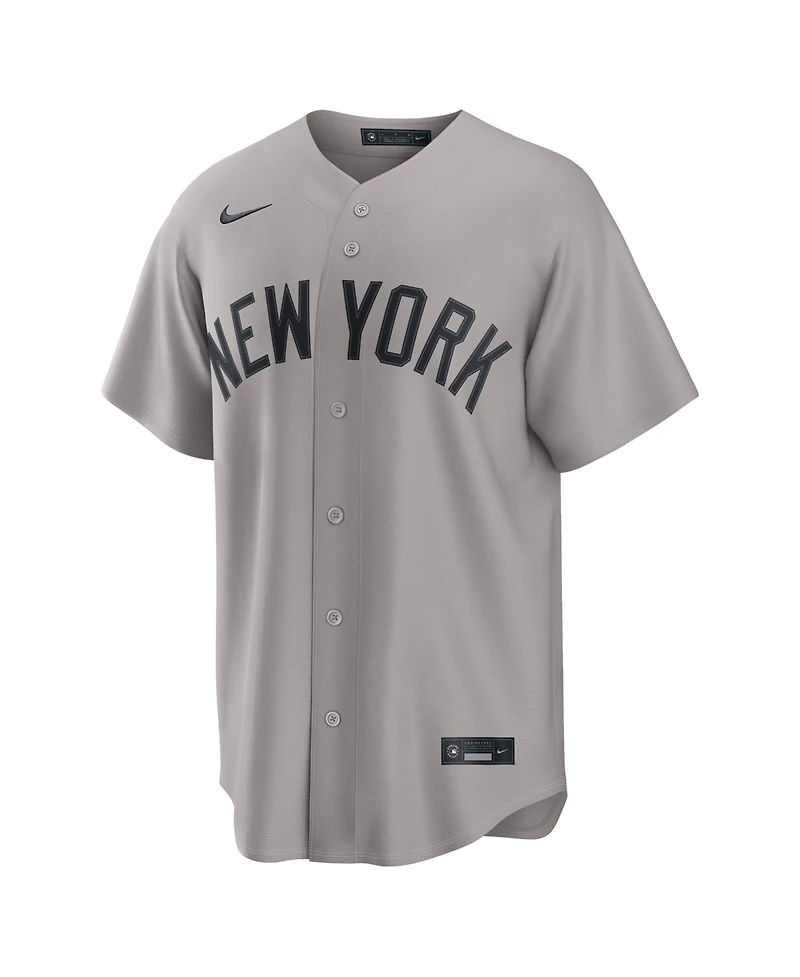 Nike Men's Giancarlo Stanton Gray New York Yankees Road Replica Jersey