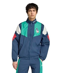 Adidas Men's Blue Italy National Team Eqt Full-Zip TrackSweatshirt