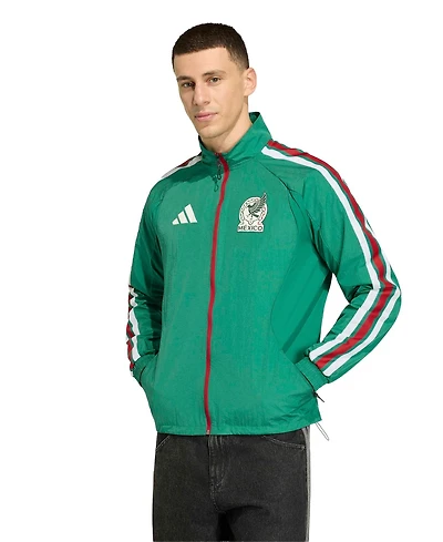 Adidas Men's Green Mexico National Team 2026 Home Full-Zip Game Day Anthem Jacket