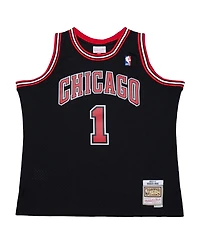 Mitchell & Ness Men's Derrick Rose Black Chicago Bulls Big Tall 2010/11 Swingman Jersey