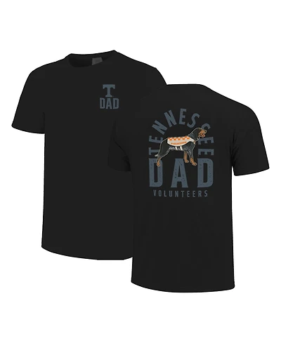 Image One Men's Black Tennessee Volunteers Father's Day Mascot Overlay T-Shirt