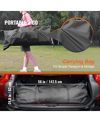 Vevor Portable Soccer Goal Kids Soccer Net Carry Bag Backyard Training