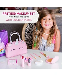 Gnuadz Pretend Makeup Kit Purse Hair Accessories Princess Gift