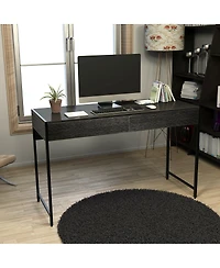 Slickblue Modern Computer Desk with 2 Drawers for Home Office