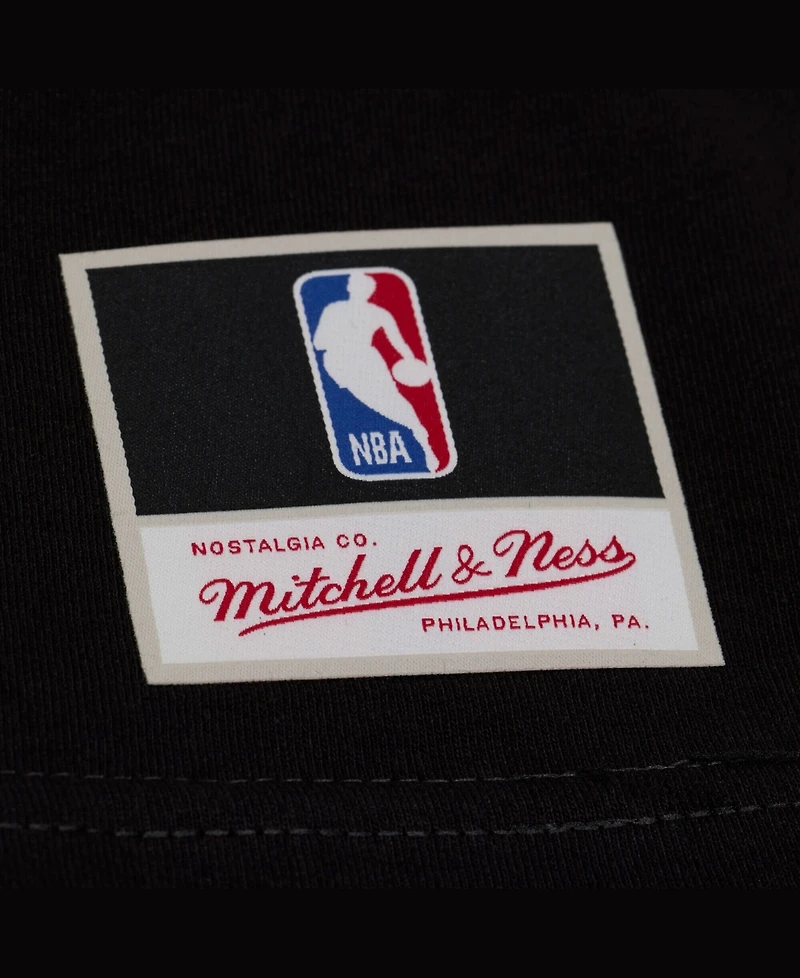 Mitchell & Ness Men's LeBron James Black Los Angeles Lakers Chalked Up T-Shirt