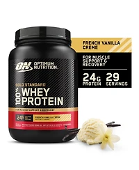 Optimum Nutrition Gold Standard 100% Whey Protein Powder, French Vanilla Creme, 2 Pound (Packaging May Vary)