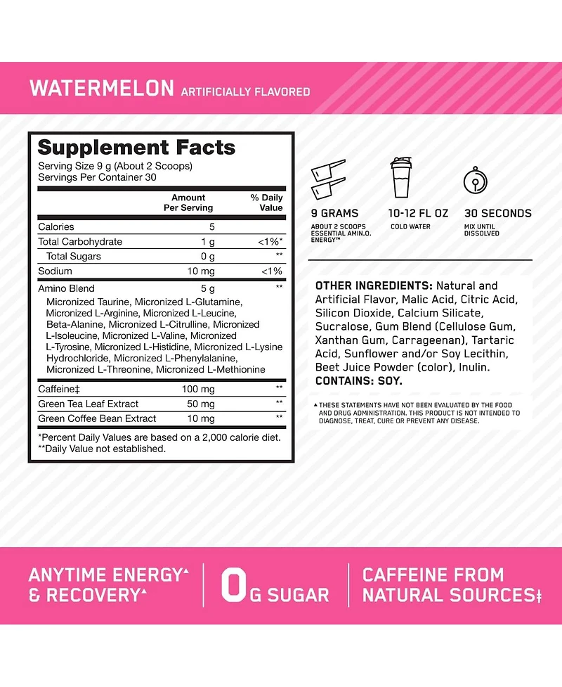 Optimum Nutrition Amino Energy