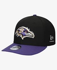 New Era Big Boys and Girls Black/Purple Baltimore Ravens 2026 Nfl Draft Pre-Curved 9FIFTY Snapback Hat