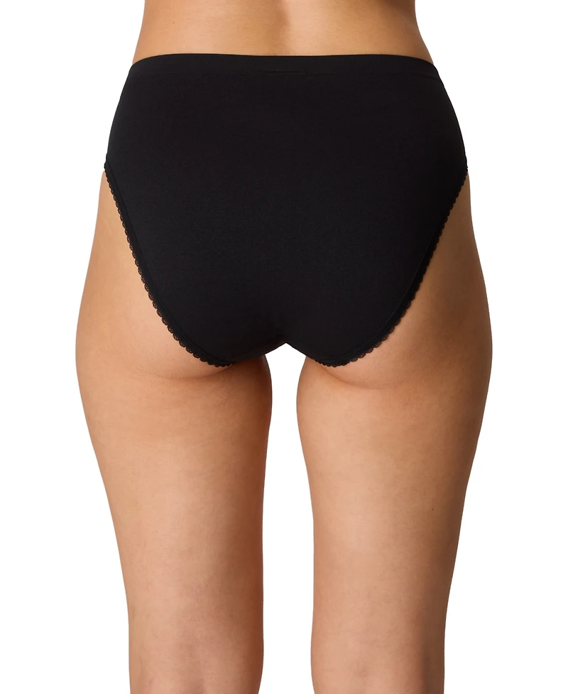 Maidenform Women's Seamless Lace High-Cut Brief Panty, Dmsmlc