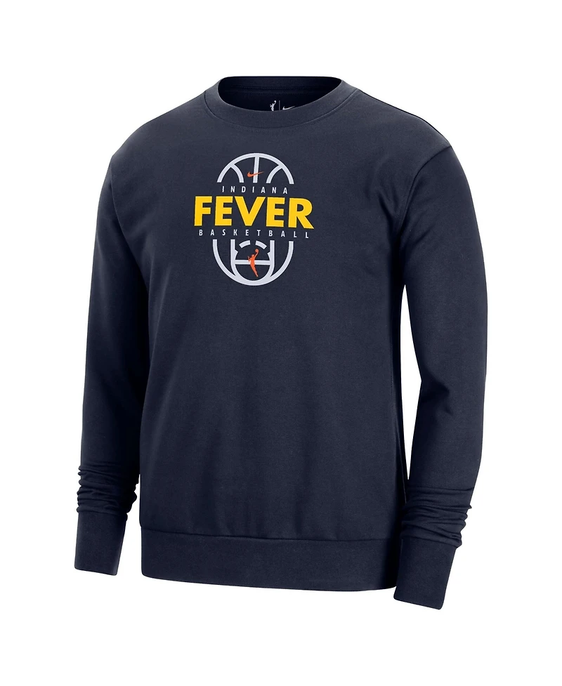 Nike Men's and Women's Navy Indiana Fever 2026 On-Court Practice Dri-fit Sweatshirt