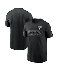 Nike Men's Black Las Vegas Raiders Sideline Dri-fit T-Shirt