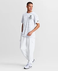 Nike Men's White Detroit Lions Sideline Double Covered Dri-fit Velocity T-Shirt