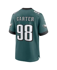 Nike Men's Jalen Carter Midnight Green Philadelphia Eagles Team Game Jersey