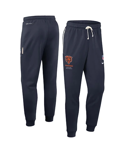 Nike Men's Navy Chicago Bears Sideline Standard Issue Dri-fit Taper Pants