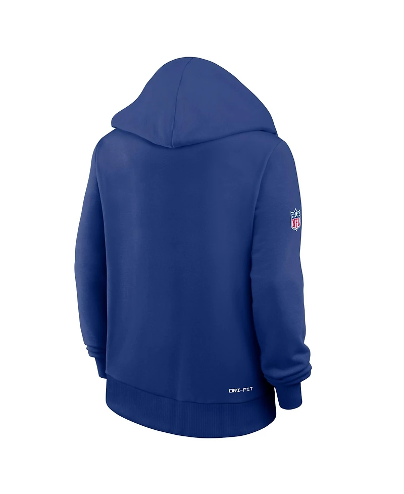 Nike Women's Royal New York Giants Sideline Standard Issue Dri-fit Hoodie
