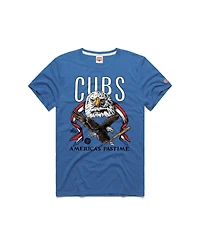 Homage Men's Royal Chicago Cubs America's Pastime Tri-Blend T-Shirt