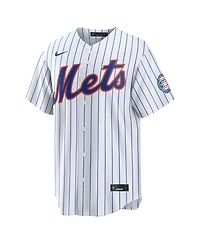 Nike Men's Carlos Beltran White New York Mets Home Replica 2026 Hall of Fame Patch Jersey