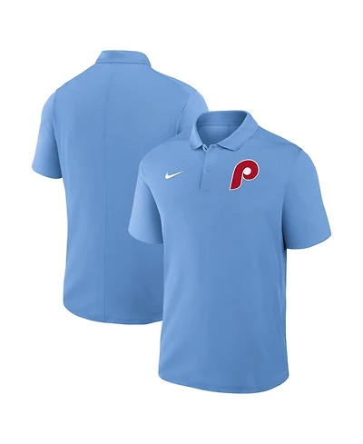 Nike Men's Light Blue Philadelphia Phillies Alternate Victory Dri-fit Polo Shirt