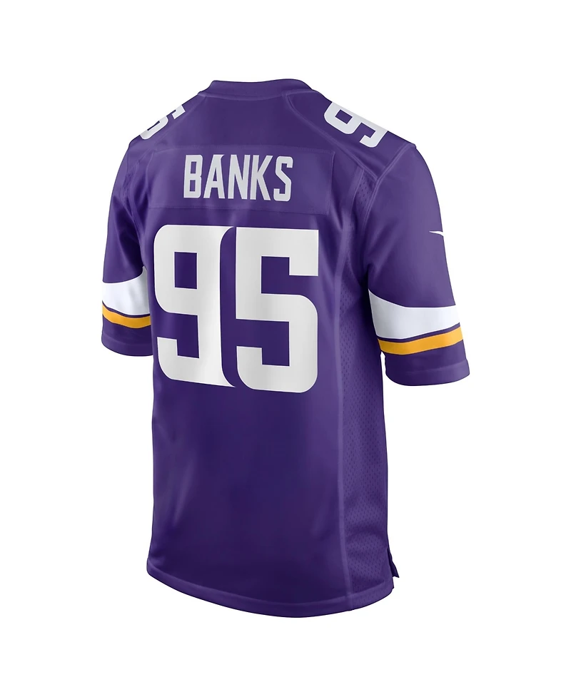 Nike Men's Caleb Banks Purple Minnesota Vikings 2026 Nfl Draft First Round Pick No. 18 Team Game Jersey
