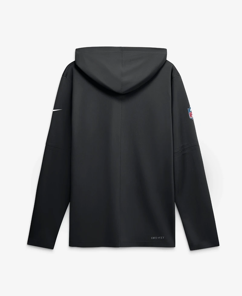 Nike Men's Black Pittsburgh Steelers Sideline Lightweight Long Sleeve Dri-fit Hoodie