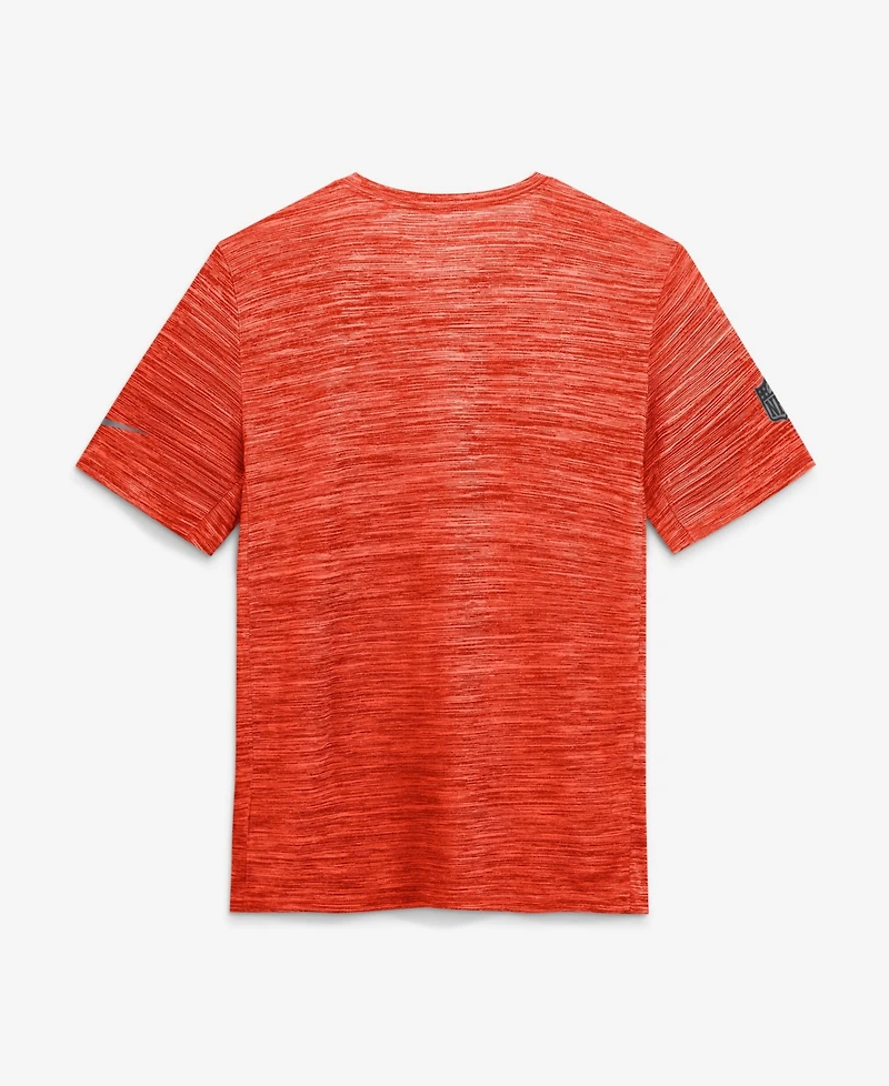 Nike Men's Orange Cleveland Browns Sideline Double Covered Dri-fit Velocity T-Shirt