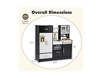 Slickblue Pretend Play Kitchen for Kids with Lights and Sound Effects