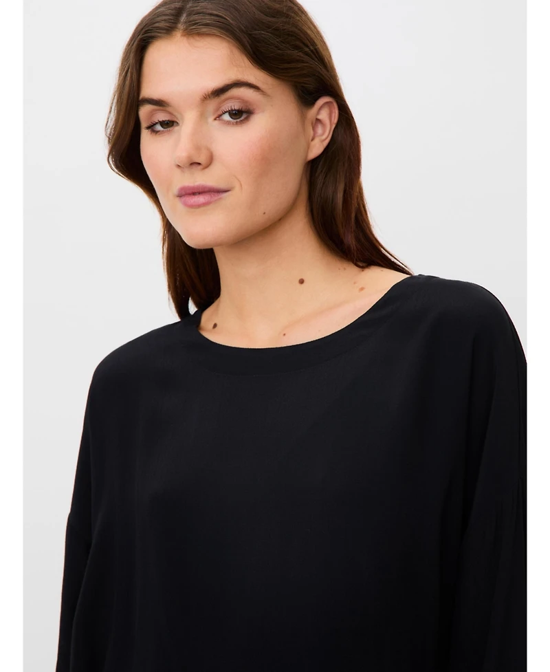 Masai Copenhagen Women's Mabecca Round Neck Draped Blouse