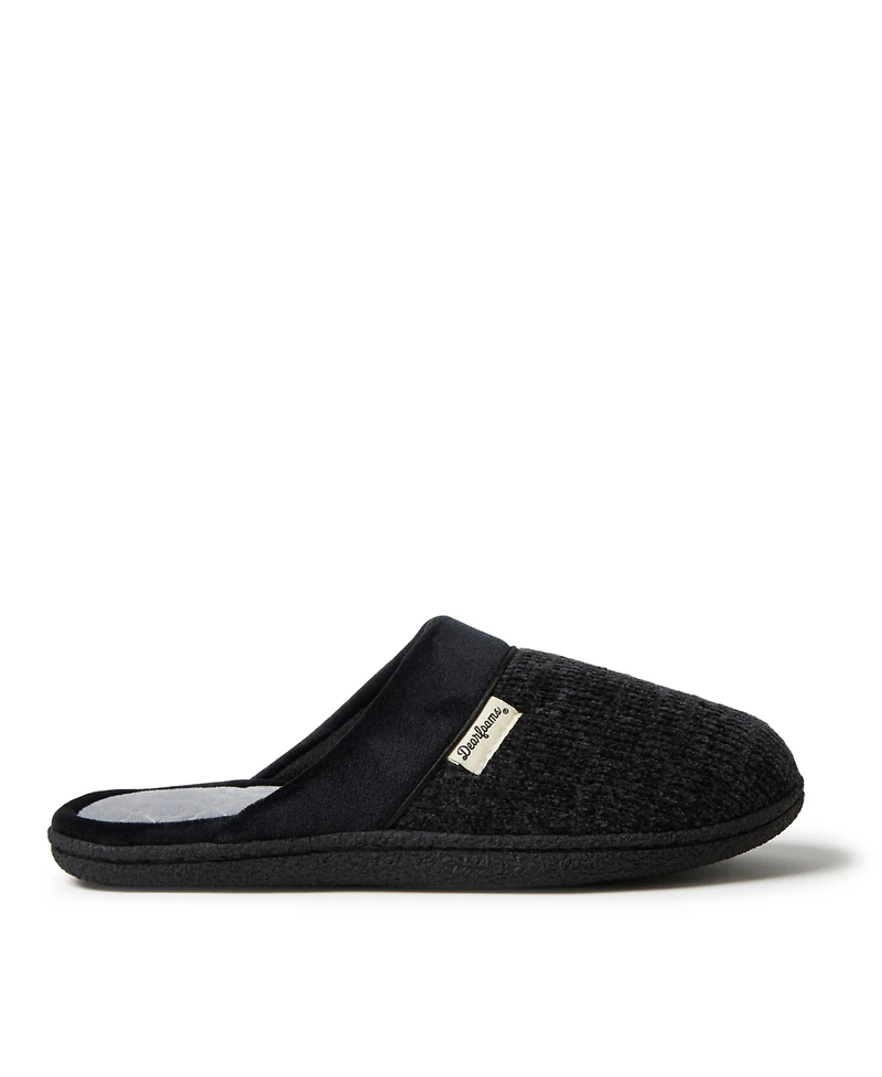Dearfoams Womens Samantha Chenille Scuff House Slipper