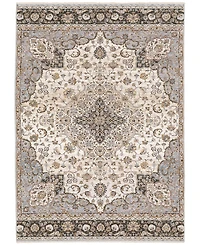 Oriental Weavers Maharaja 660J Ivory and Blue 5'3" x 7'6" Area Rug