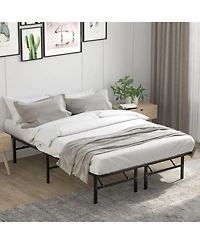 Gouun Full Size Foldable Metal Platform Bed with Tool-Free Assembly