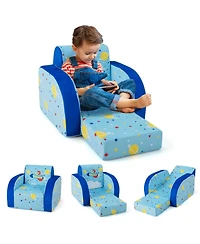 Gouun 3-in-1 Convertible Flip-Open Kids Sofa for Play and Nap