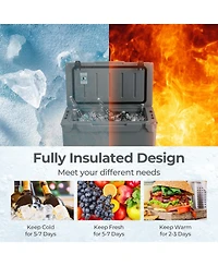 Gouun 50-Quart Rotomolded Cooler with Cup Holders and Bottle Opener