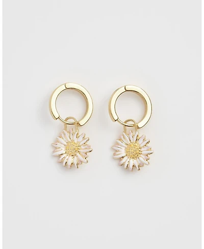Fable England Daisy Huggie Earrings