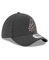 New Era Men's Graphite San Antonio Spurs 39THIRTY Flex Hat