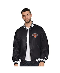 Starter Men's New York Knicks Final Buzzer Satin Varsity Full-Snap Jacket