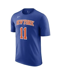 Nike Men's and Women's Jalen Brunson Blue New York Knicks Name Number T-Shirt - Icon Edition