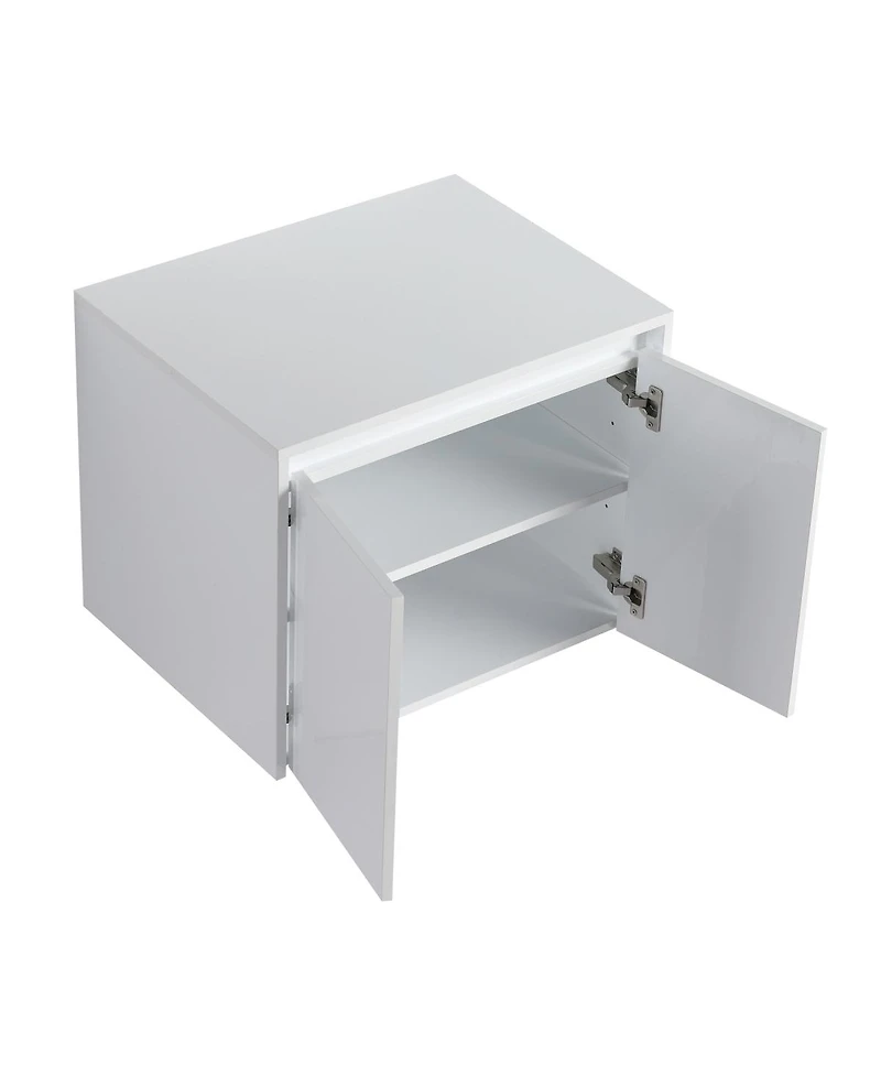 Sillysis 71 Inch Wall Mounted Double Sink Bathroom Vanity with Resin Basins, Soft Close Doors, Water-Resistant Cabinet