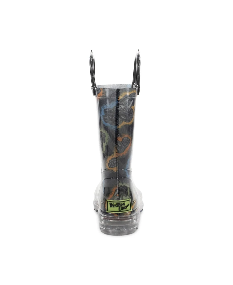 Western Chief Kids Big Wheels Lighted Rain Boot