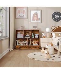 Slickblue Children's Bookcase with Storage Cabinet for Playroom and Nursery
