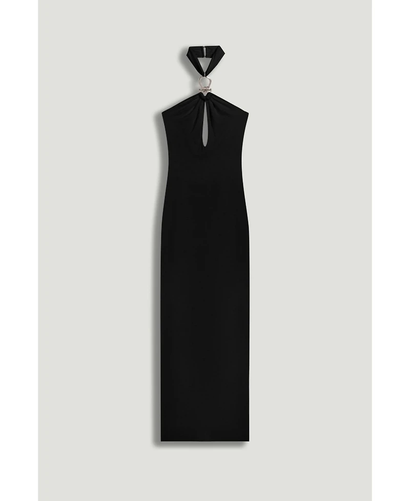 Nocturne Women's Cut-Out Detail Embellished Maxi Dress