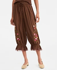 And Now This Women's Embr Drawstring High-Rise Balloon Pants, Macy's Exclusive
