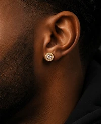 Rhona Sutton Men's Cubic Zirconia Iced Stud Earrings